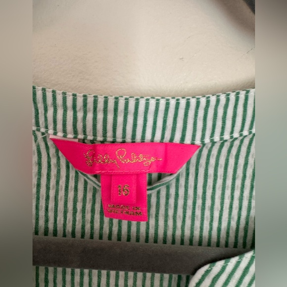 Lilly Pulitzer Green Carla Striped Dress - Picture 3 of 4
